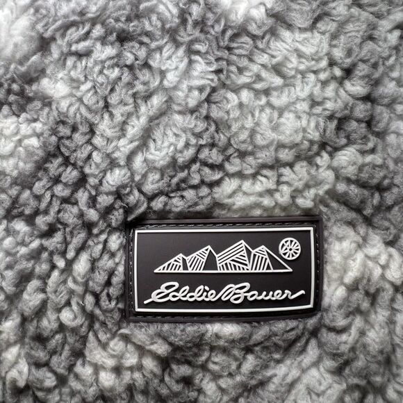 Eddie Bauer Full Zip Sherpa Fleece Hoodie Jacket Youth Girls Size Large 14/16 - Picture 7 of 12